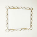 Decorative Wall Mirror with Wavy Edge Champagne | High & Bury