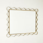 Decorative Wall Mirror with Wavy Edge Champagne | High & Bury