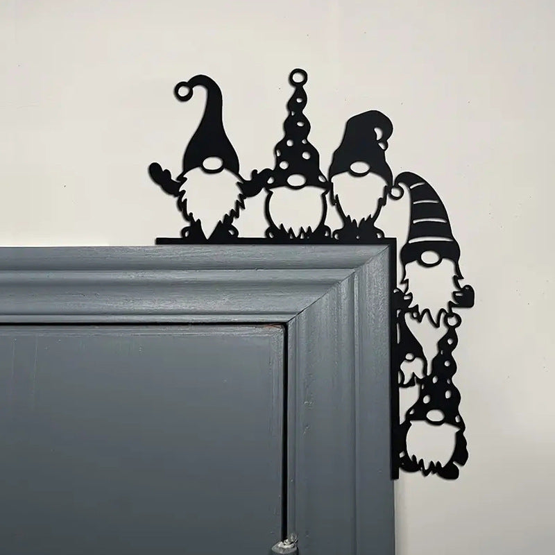 Decorative Wall Shelf with Christmas Gnomes | High & Bury