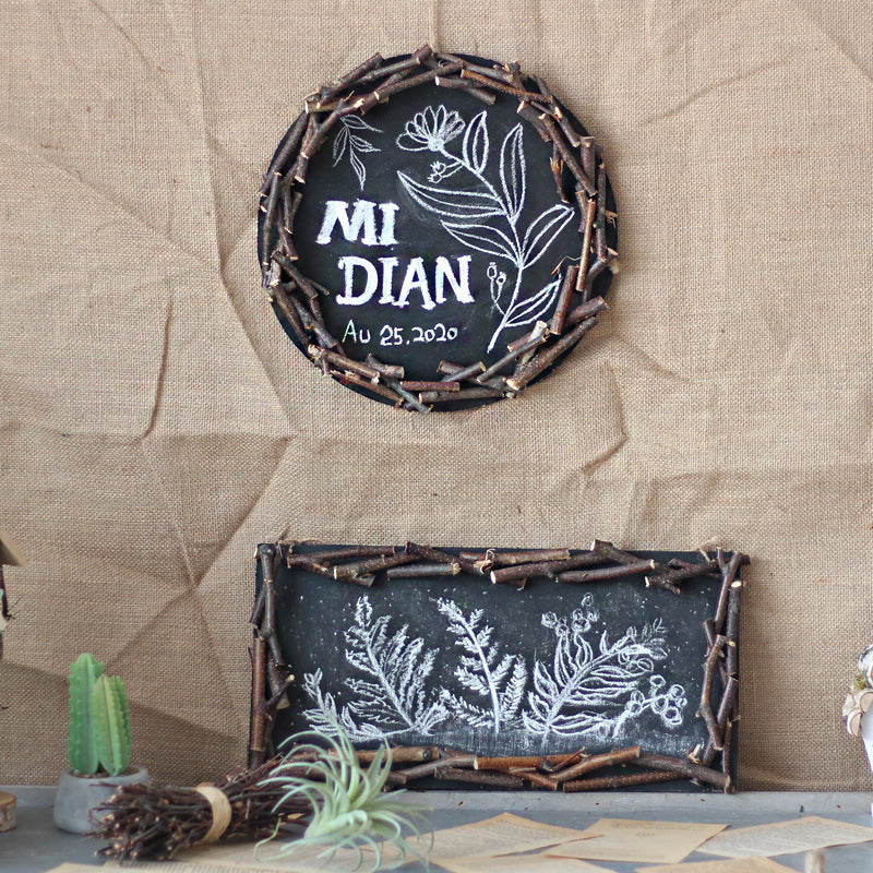 Decorative Wall Table with Rustic Frame | High & Bury