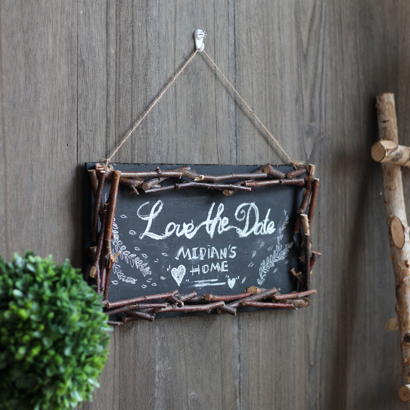 Decorative Wall Table with Rustic Frame | High & Bury