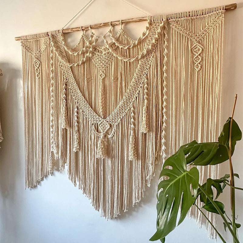 Decorative Wall Tapestry Cotton Macrame Hanging | High & Bury