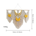 Decorative Wall Tapestry Ivory Beige | High & Bury
