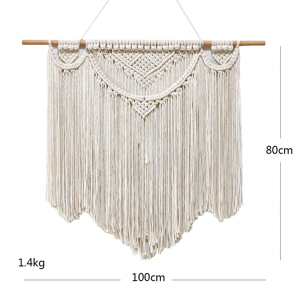Decorative Wall Tapestry Ivory Beige | High & Bury