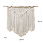 Decorative Wall Tapestry Ivory Beige | High & Bury