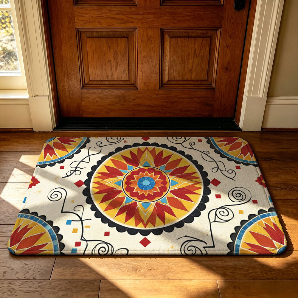 Decorative Welcome Mat Soft Textile Non Slip | High & Bury