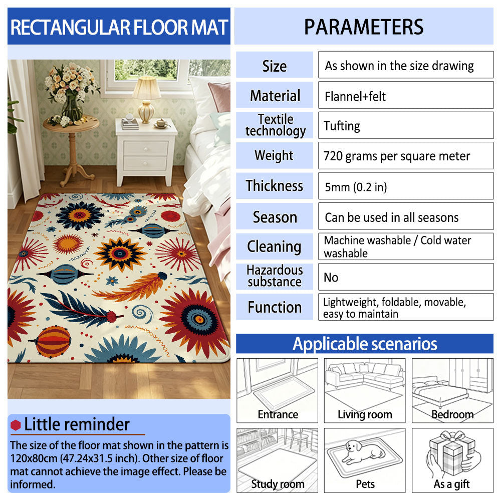 Decorative Welcome Mat Soft Textile Non Slip | High & Bury