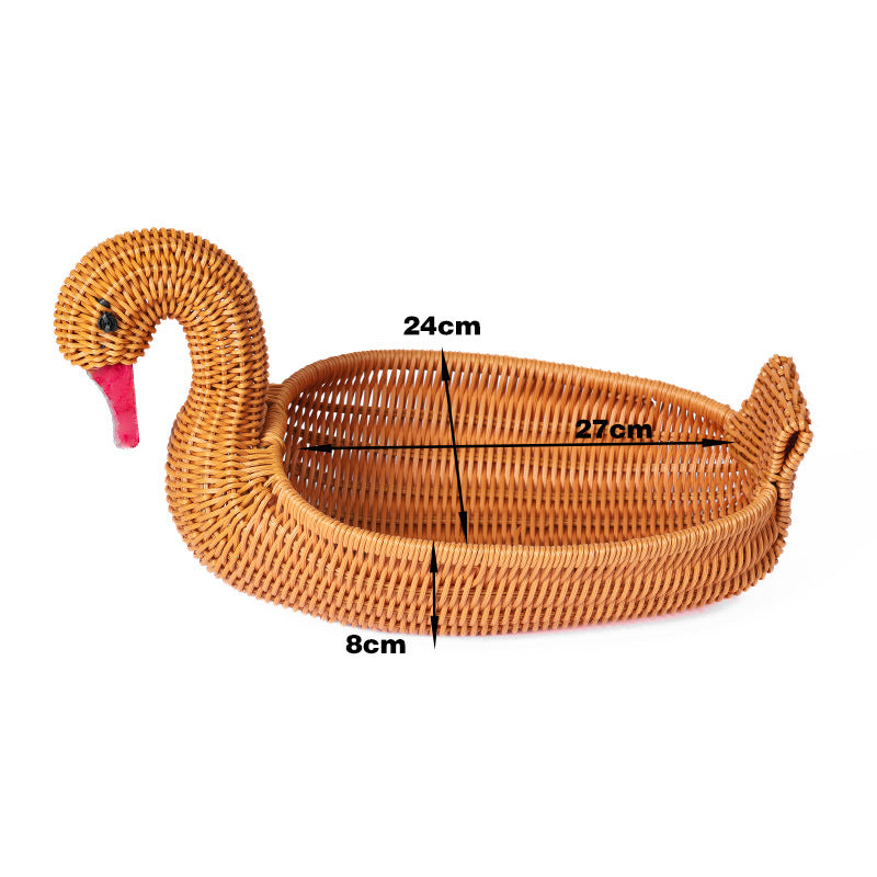 Decorative Wicker Duck | High & Bury