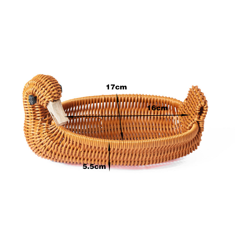 Decorative Wicker Duck | High & Bury