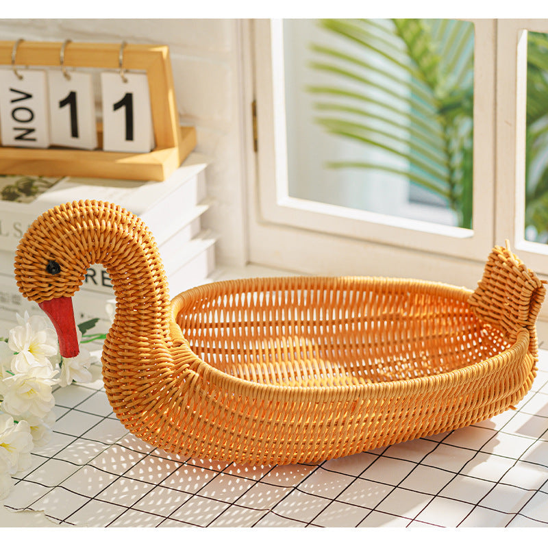Decorative Wicker Duck | High & Bury