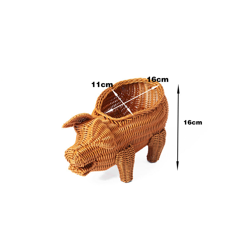 Decorative Wicker Duck | High & Bury