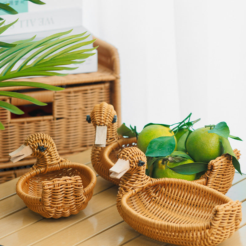 Decorative Wicker Duck | High & Bury