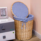 Decorative Wicker Laundry Basket | High & Bury