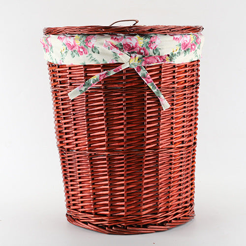 Decorative Wicker Laundry Basket | High & Bury