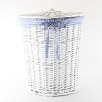 Decorative Wicker Laundry Basket | High & Bury