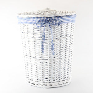 Decorative Wicker Laundry Basket | High & Bury