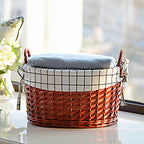 Decorative Wicker Storage Basket | High & Bury