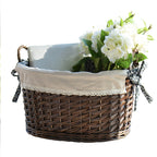 Decorative Wicker Storage Basket | High & Bury