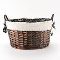 Decorative Wicker Storage Basket | High & Bury
