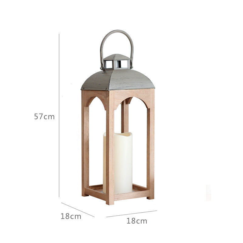 Decorative Wooden Lantern Small | High & Bury