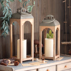 Decorative Wooden Lantern Small | High & Bury