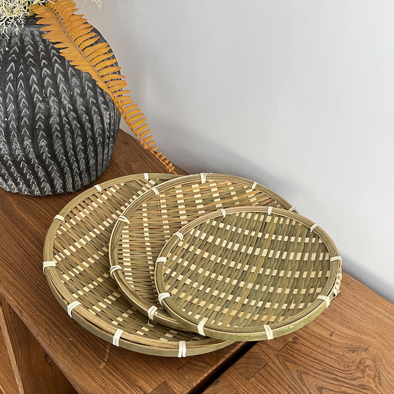 Decorative Woven Basket Green | High & Bury