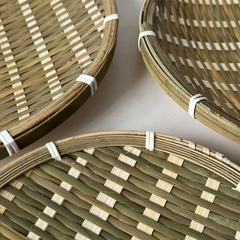 Decorative Woven Basket Green | High & Bury