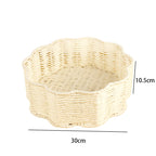 Decorative Woven Basket White | High & Bury