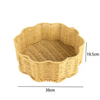 Decorative Woven Basket White | High & Bury