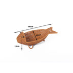 Decorative Woven Fish-Shaped Basket | High & Bury