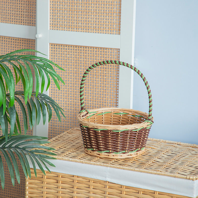 Decorative Woven Flower Basket | High & Bury
