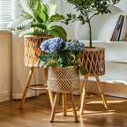 Decorative Woven Flower Planters | High & Bury
