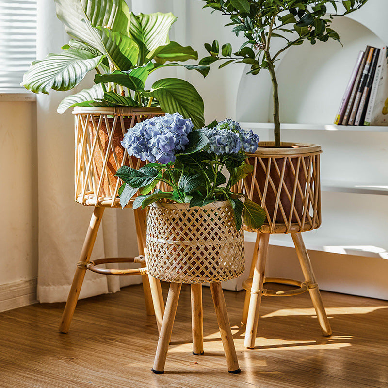 Decorative Woven Flower Planters | High & Bury