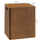 Decorative Woven Laundry Basket | High & Bury