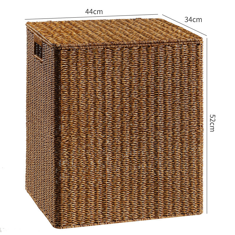 Decorative Woven Laundry Basket | High & Bury