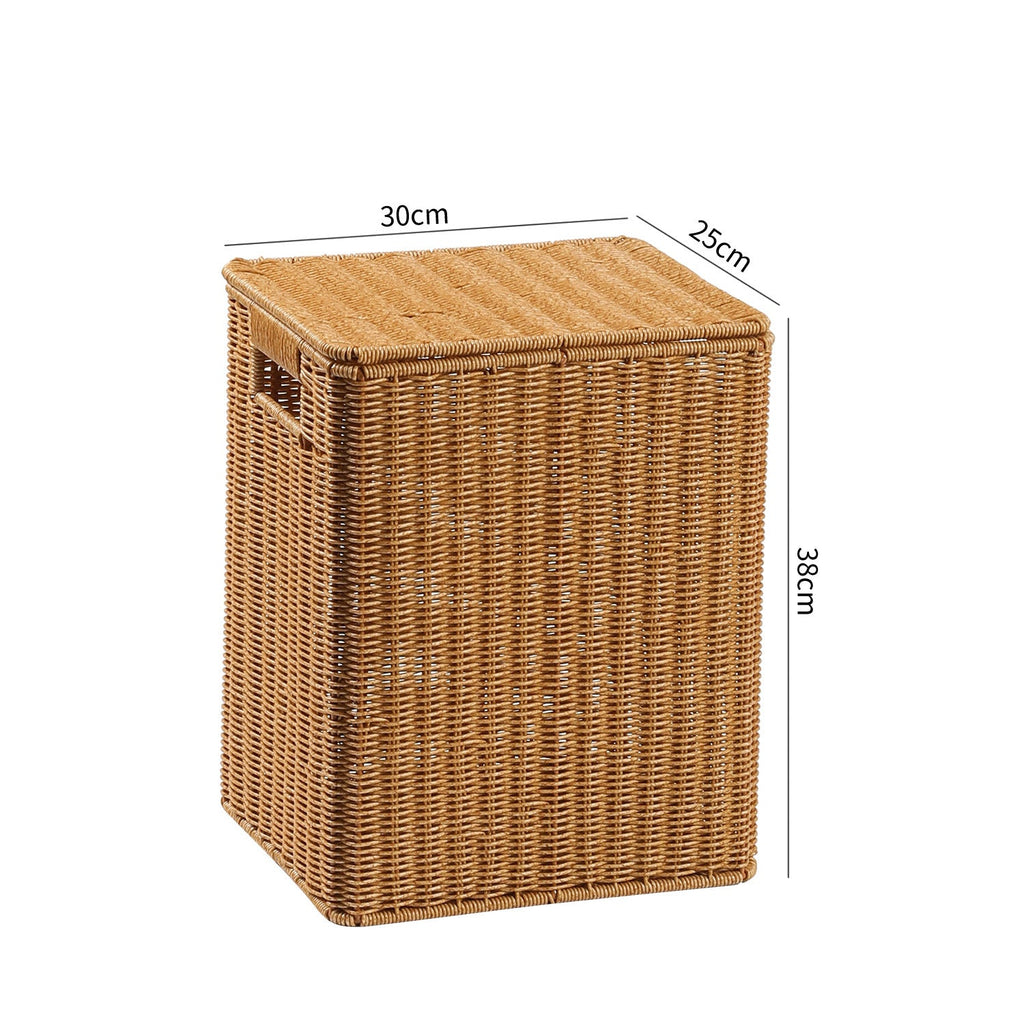 Decorative Woven Laundry Basket | High & Bury