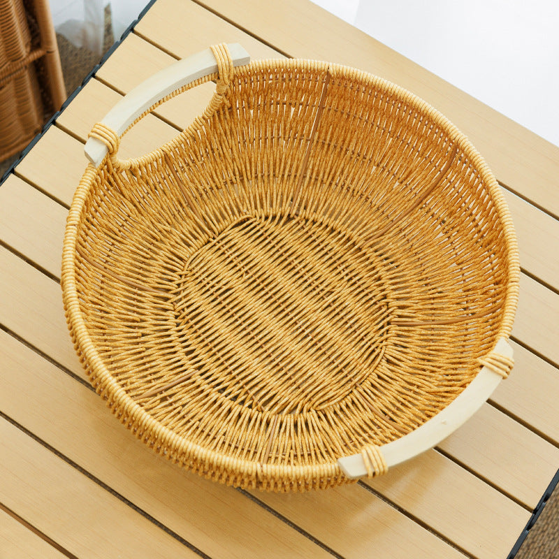 Decorative Woven Living Room Basket | High & Bury