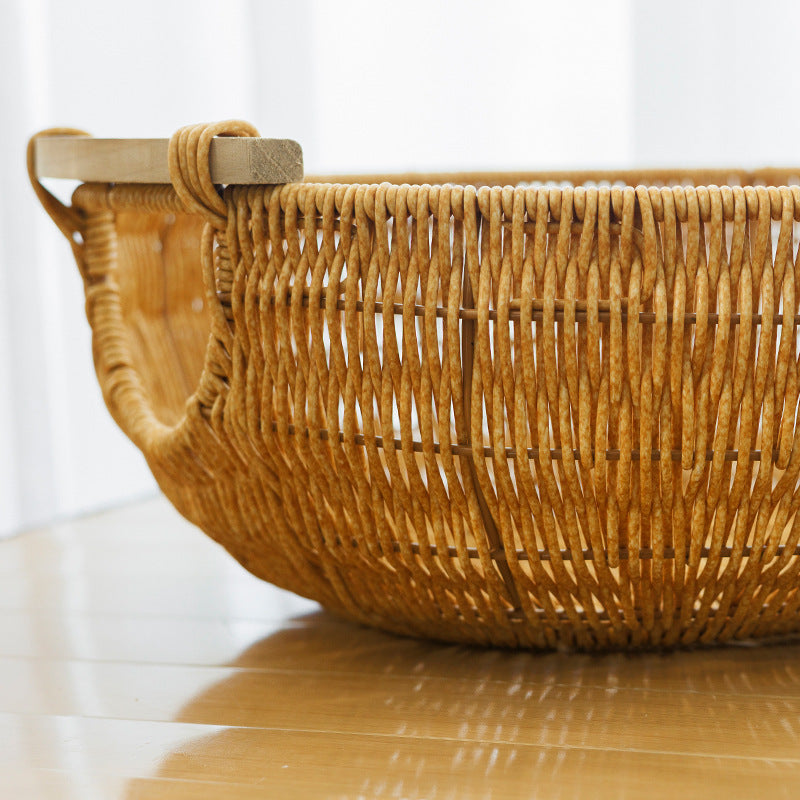 Decorative Woven Living Room Basket | High & Bury