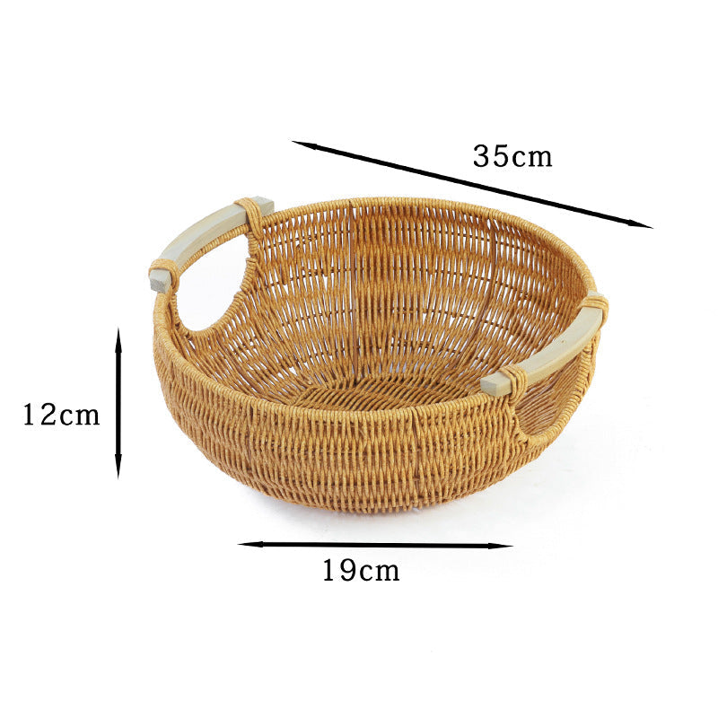 Decorative Woven Living Room Basket | High & Bury