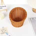 Decorative Woven Round Basket | High & Bury