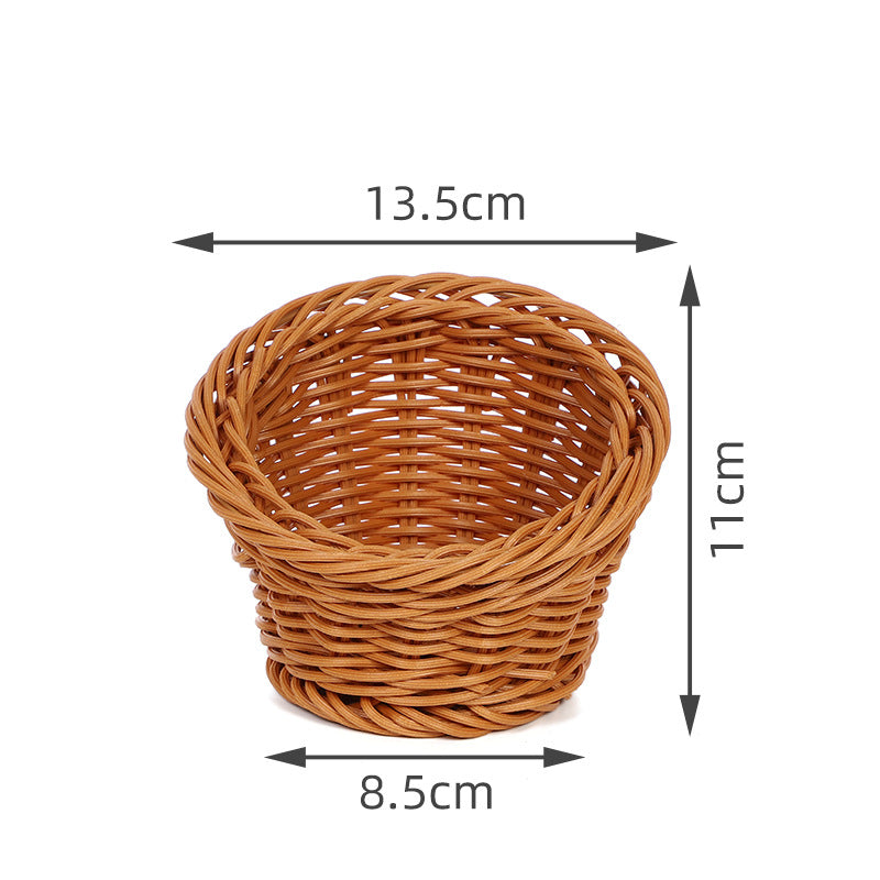 Decorative Woven Round Basket | High & Bury