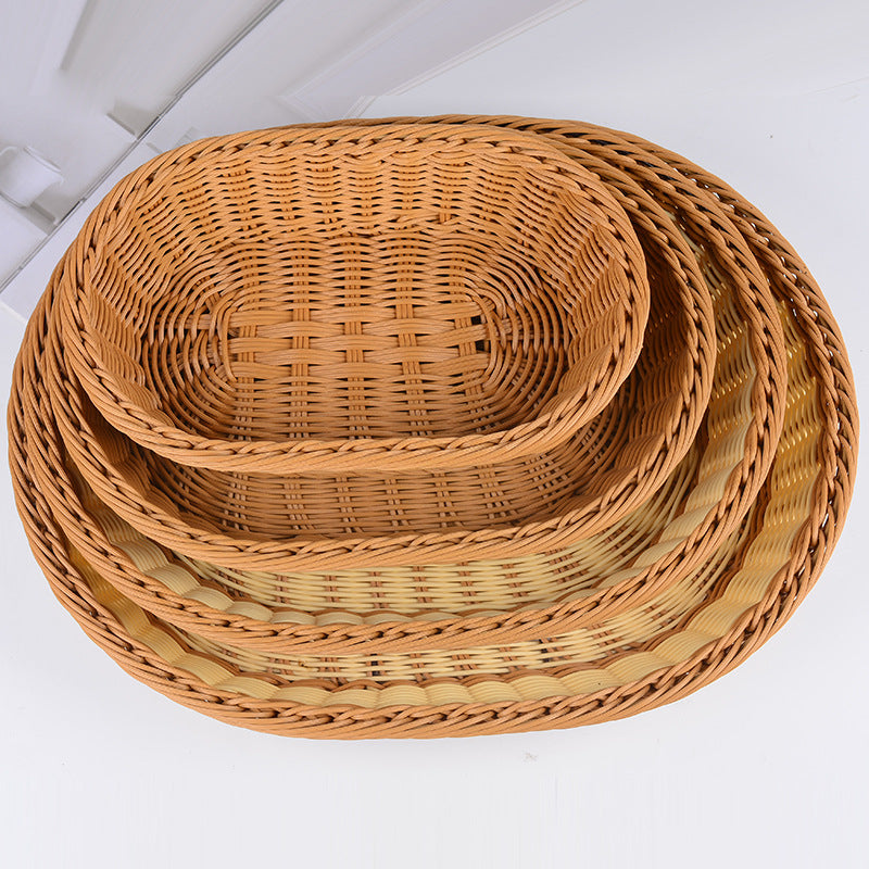 Decorative Woven Serving Basket | High & Bury