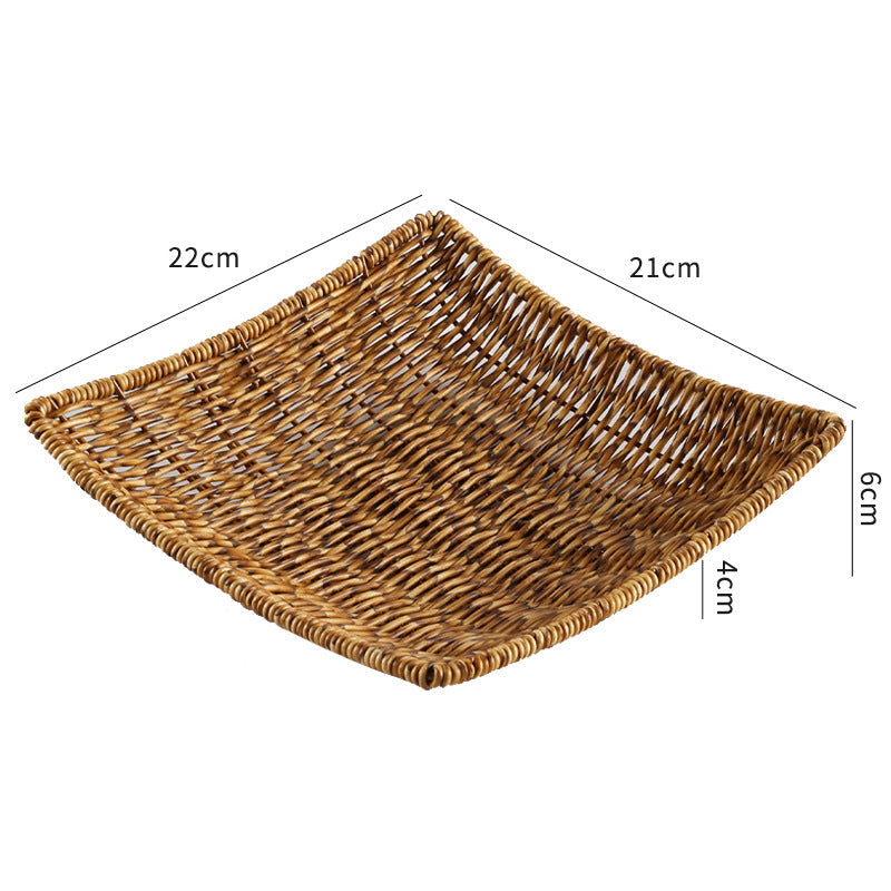 Decorative Woven Serving Bowl | High & Bury