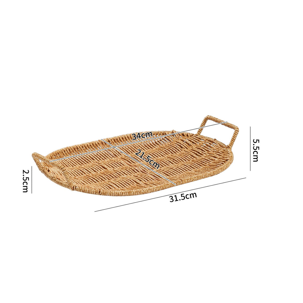 Decorative Woven Serving Bowl | High & Bury