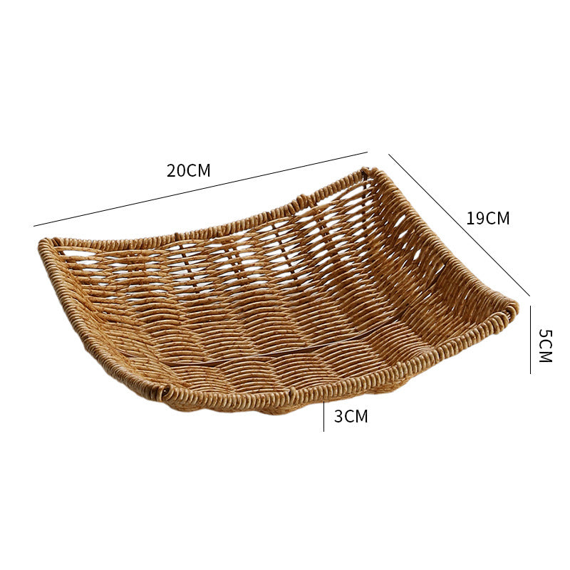 Decorative Woven Serving Bowl | High & Bury