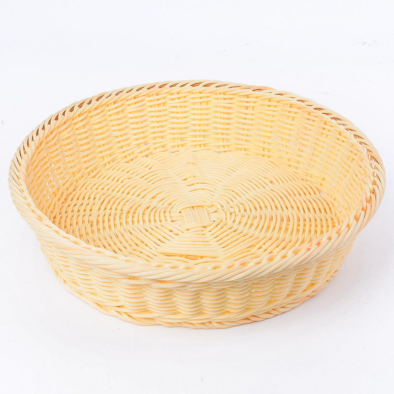 Decorative Woven Serving Brown Beige | High & Bury