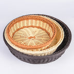 Decorative Woven Serving Brown Beige | High & Bury