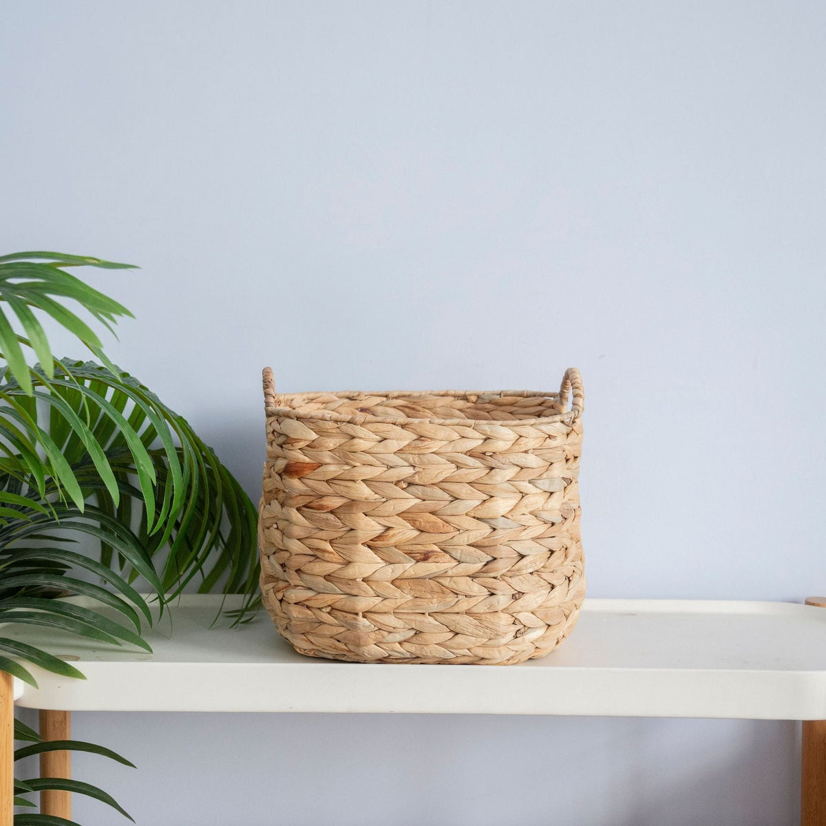 Decorative Woven Storage Basket Natural | High & Bury