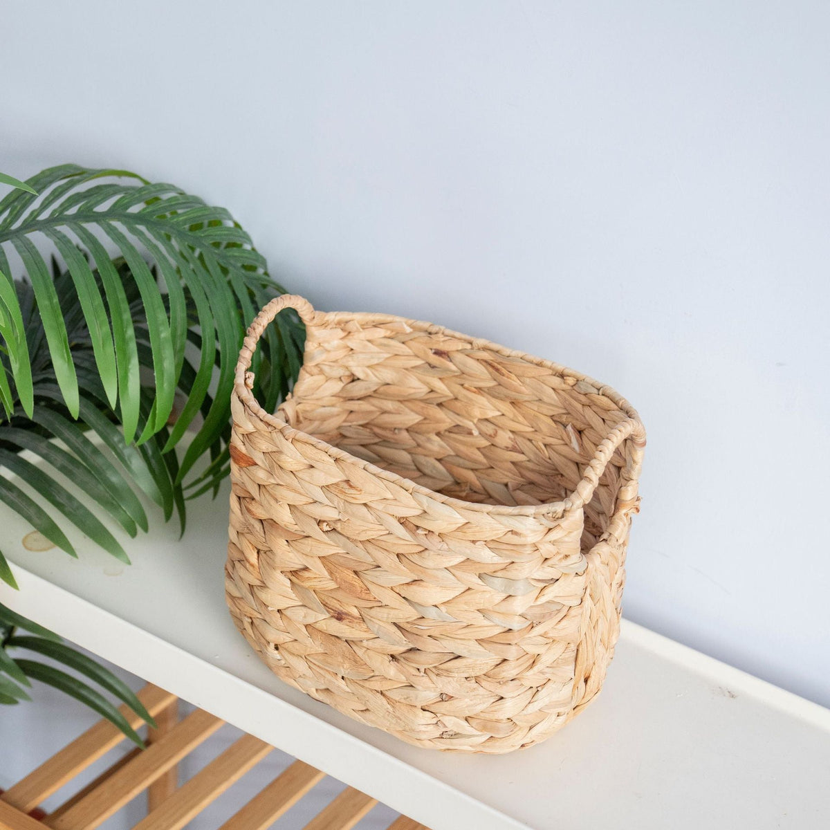 Decorative Woven Storage Basket Natural | High & Bury