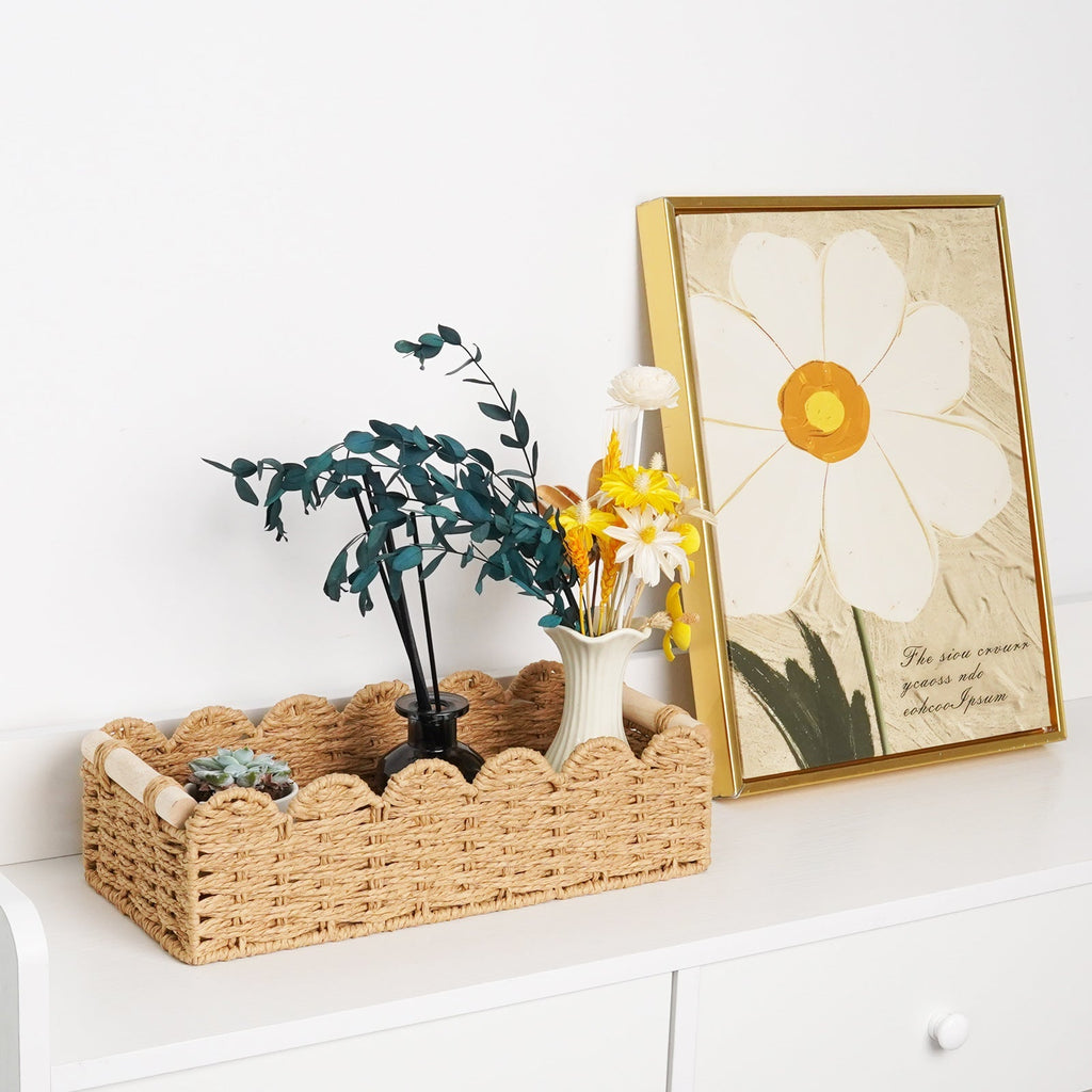 Decorative Woven Storage Caddy | High & Bury